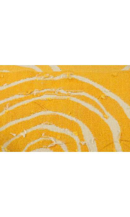 7 x 10 Contemporary Golden Whirl Kilim Rug 78311
