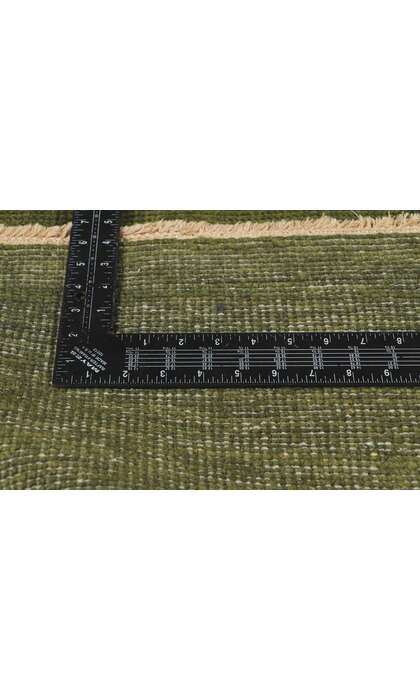 8 x 10 Solid Olive Green Modern Rug 30860
