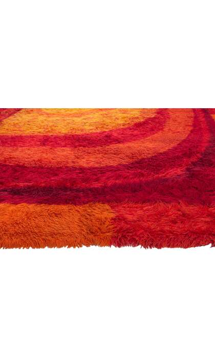 8 x 12 Vintage Danish Rya Rug 78352