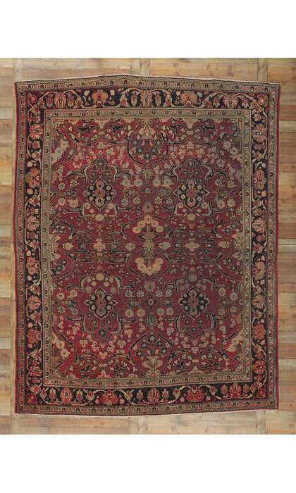 9 x 12 Antique Persian Mahal Rug 61168