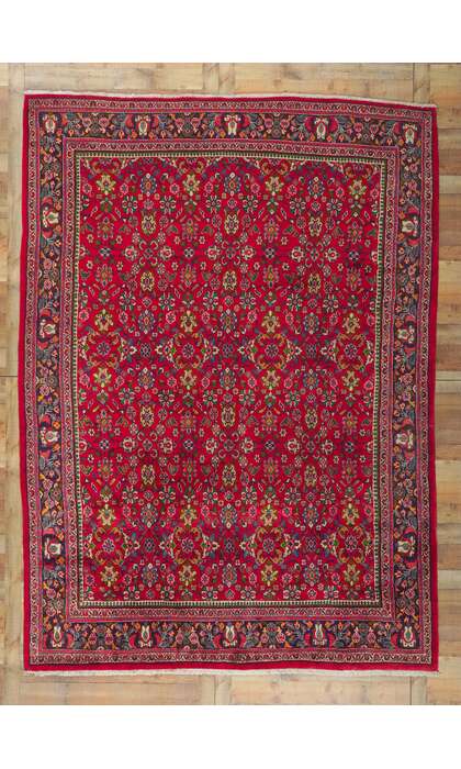 9 x 12 Vintage Persian Mahal Rug 61095