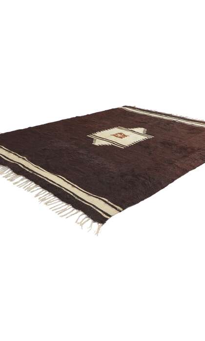 4 x 5 Vintage Turkish Angora Wool Kilim Rug 53830