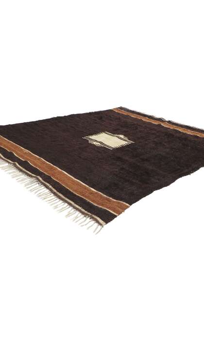 4 x 5 Vintage Turkish Angora Wool Kilim Rug 53855