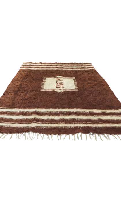 4 x 6 Vintage Turkish Angora Wool Kilim Rug 53832