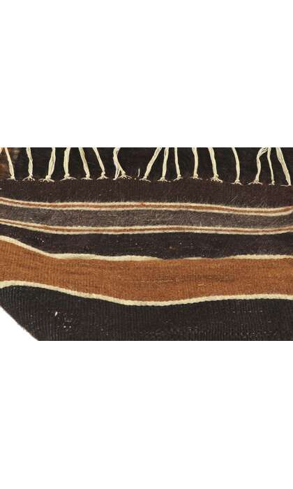 4 x 6 Vintage Turkish Angora Wool Kilim Rug 53836