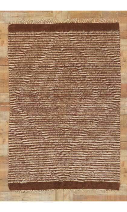 4 x 6 Turkish Angora Wool Kilim Rug 53845