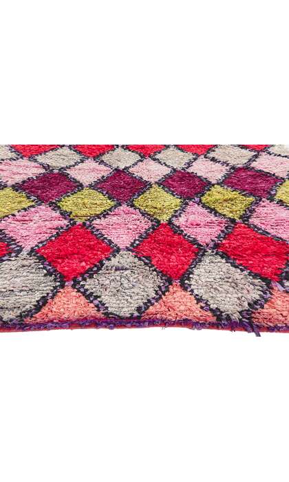 5 x 10 Vintage Boujad Moroccan Rag Rug 78362