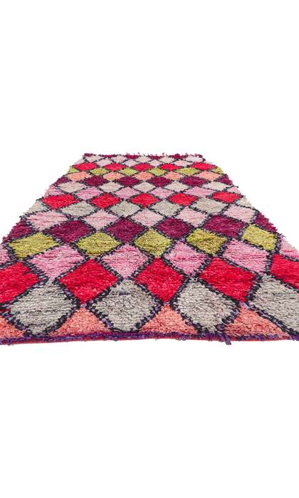 5 x 10 Vintage Boujad Moroccan Rag Rug 78362