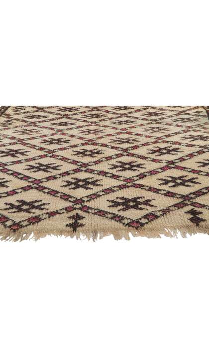 6 x 10 Vintage Moroccan Beni Ourain Rug 78366