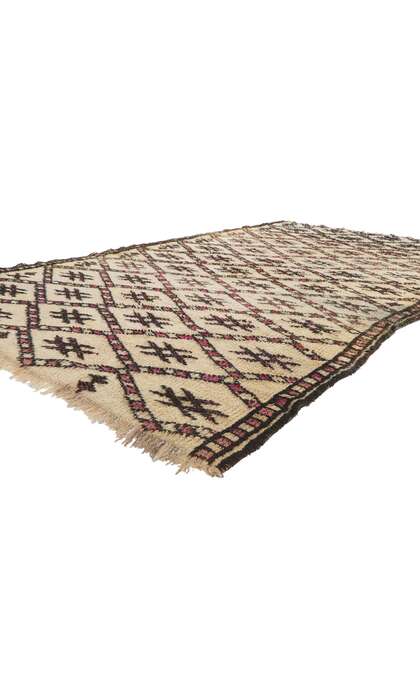 6 x 10 Vintage Moroccan Beni Ourain Rug 78366