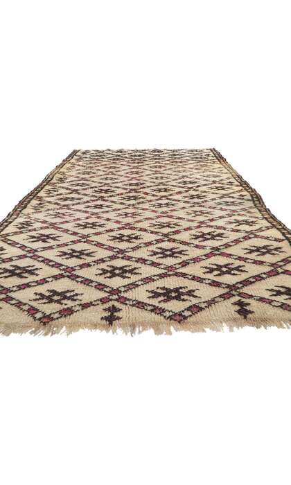6 x 10 Vintage Moroccan Beni Ourain Rug 78366