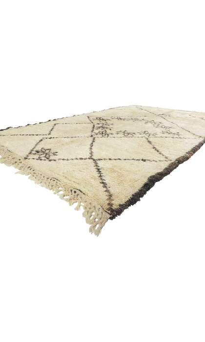 6 x 10 Vintage Moroccan Beni Ourain Rug 78369