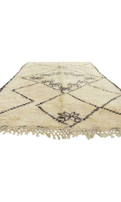 6 x 10 Vintage Moroccan Beni Ourain Rug 78369