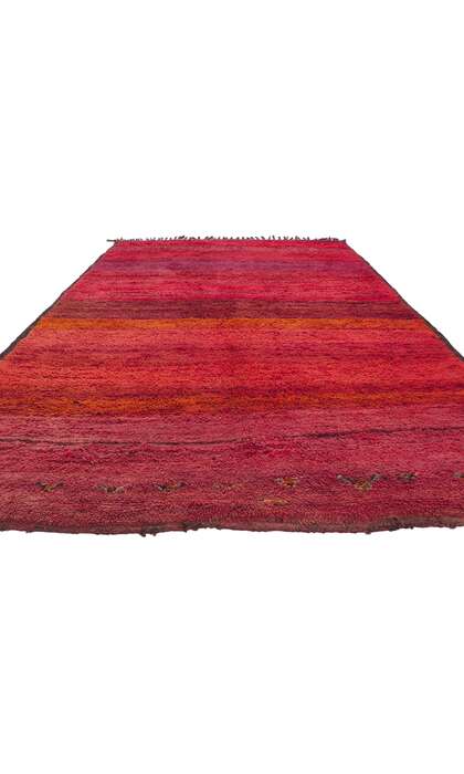 6 x 11 Vintage Red Beni Mrirt Moroccan Rug 78363