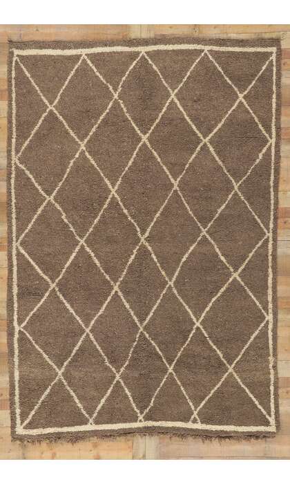 7 x 10 Vintage Moroccan Beni Ourain Rug 78368