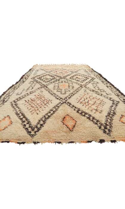 7 x 13 Vintage Moroccan Beni Ourain Rug 78365 floor