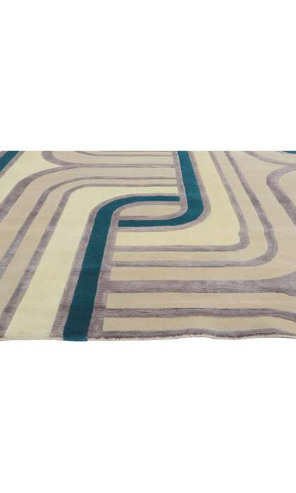 9 x 12 Retro Modern High-Low Rug 30876