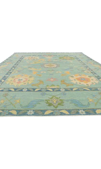 9 x 12 Colorful Oushak Rug 30885
