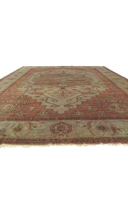 10 x 13 Vintage Turkish Serapi Rug 77664