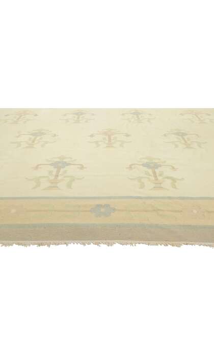 10 x 14 Vintage Floral Dhurrie Kilim Rug 78357