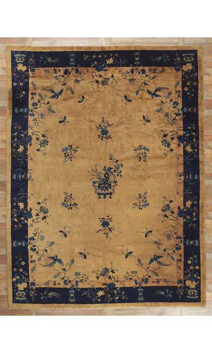 11 x 14 Antique Chinese Peking Rug 72180