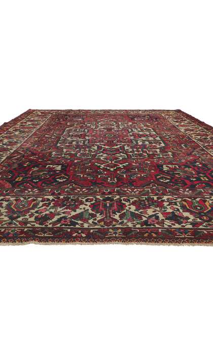 11 x 14 Antique Persian Bakhtiari Rug 61194