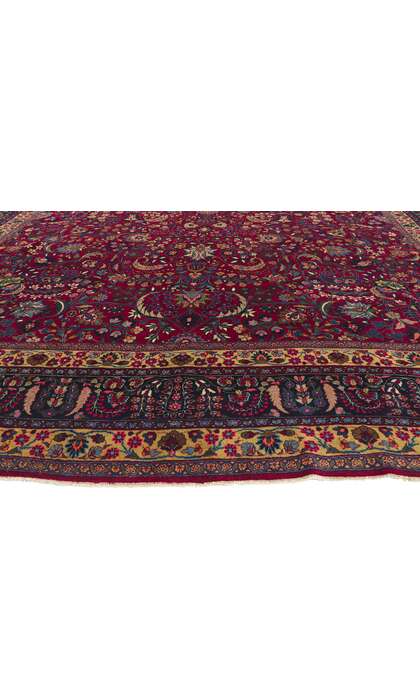 11 x 16 Antique Persian Mashhad Rug 61174