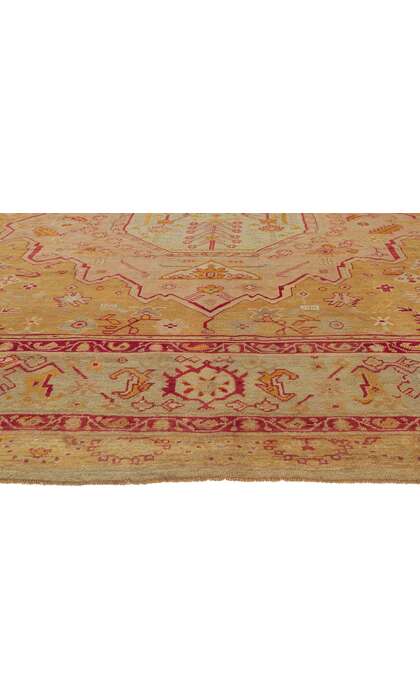 13 x 16 Antique Turkish Oushak Rug 76888