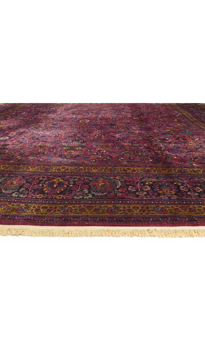 15 x 24 Antique Persian Mashhad Rug 78355
