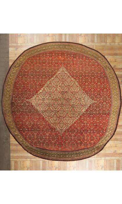 17 x 17 Antique Persian Sultanabad Rug 53828