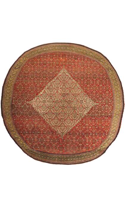 17 x 17 Antique Persian Sultanabad Rug 53828
