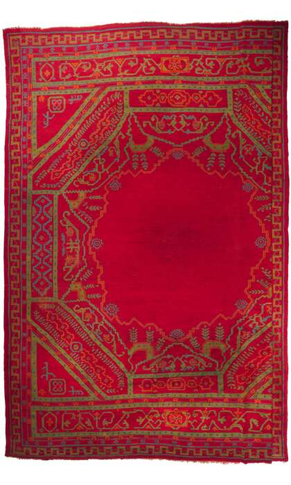 20 x 26 Antique Turkish Oushak Rug 78305