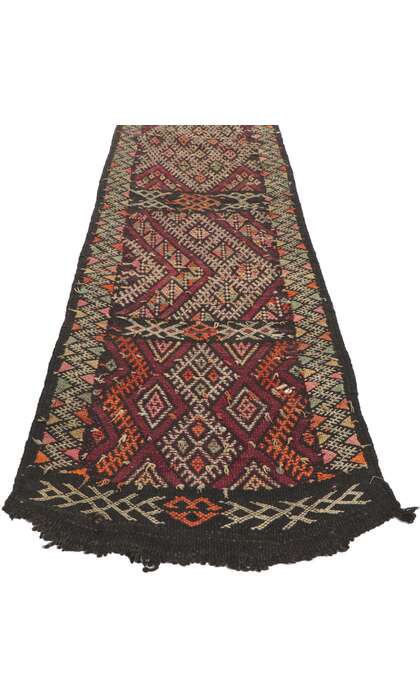 2 x 16 Vintage Zemmour Moroccan Kilim Runner 21715