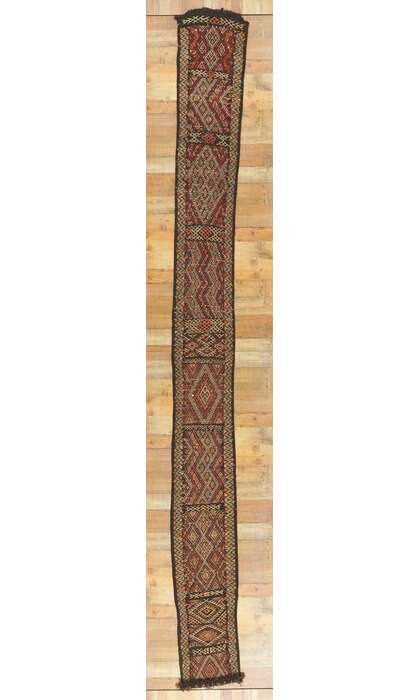 2 x 16 Vintage Zemmour Moroccan Kilim Runner 21715