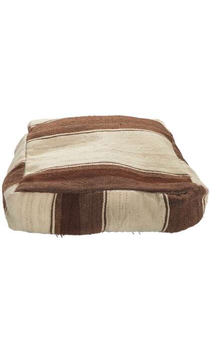 2 x 2 x 1 Vintage Moroccan Kilim Floor Pouf 78411