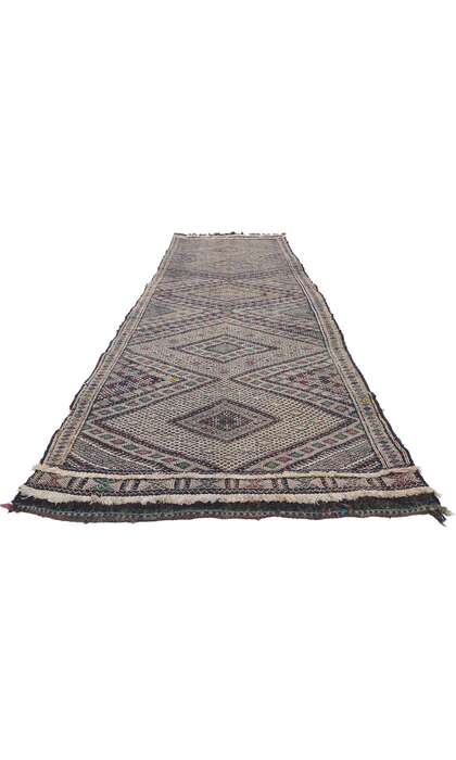 3 x 12 Vintage Zemmour Moroccan Kilim Runner 21704