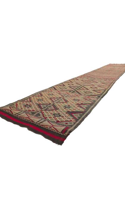 3 x 17 Vintage Zemmour Moroccan Kilim Runner 21709