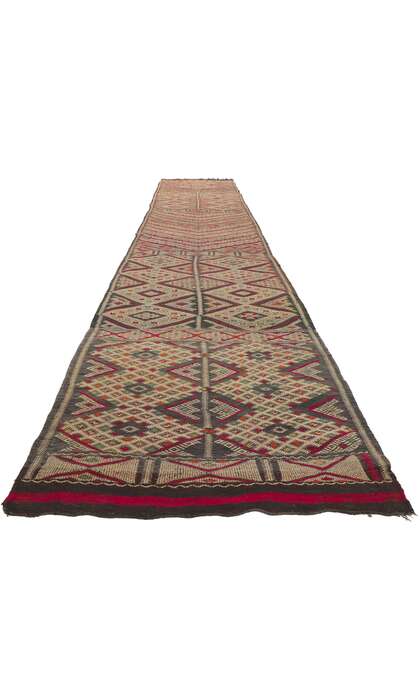 3 x 17 Vintage Zemmour Moroccan Kilim Runner 21709