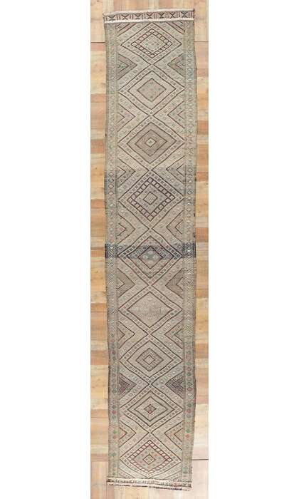 3 x 18 Vintage Zemmour Moroccan Kilim Runner 21717