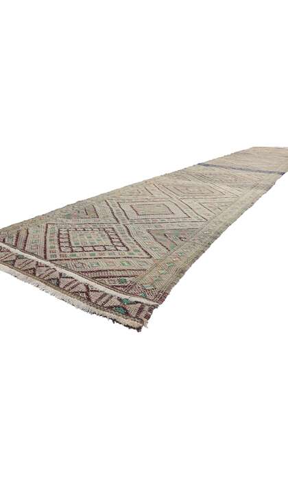3 x 18 Vintage Zemmour Moroccan Kilim Runner 21717