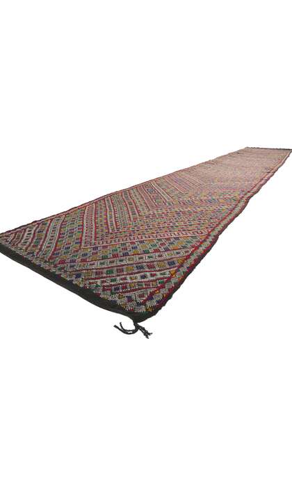 3 x 22 Vintage Zemmour Moroccan Kilim Runner 21711