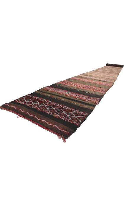 3 x 35 Vintage Zemmour Moroccan Kilim Runner 21718