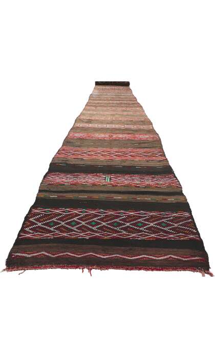 3 x 35 Vintage Zemmour Moroccan Kilim Runner 21718