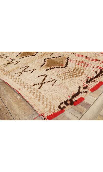 3 x 5 Vintage Moroccan Azilal Rug 74705 corner w