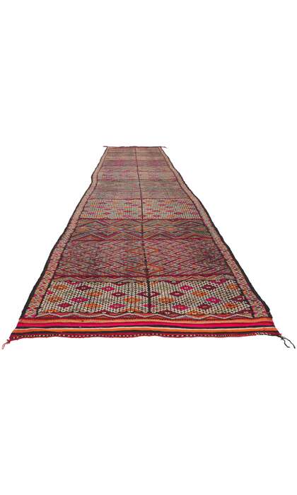 4 x 16 Vintage Zemmour Moroccan Kilim Runner 21710