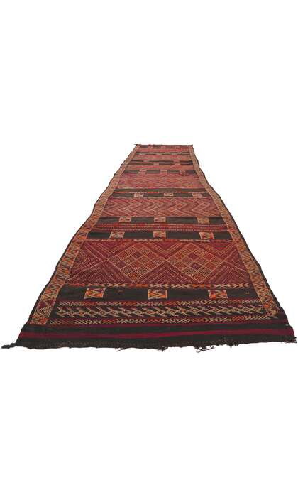 4 x 18 Vintage Zemmour Moroccan Kilim Runner 21702