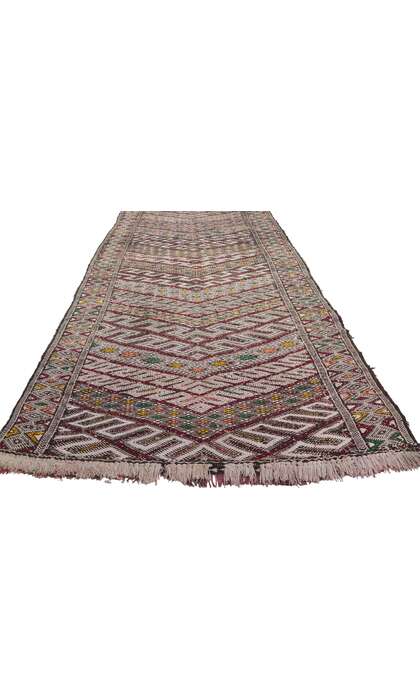 4 x 24 Vintage Zemmour Moroccan Kilim Runner 21705