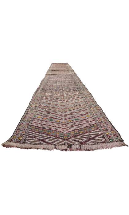 4 x 24 Vintage Zemmour Moroccan Kilim Runner 21705
