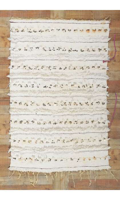 4 x 7 Vintage Moroccan Wedding Blanket 78403