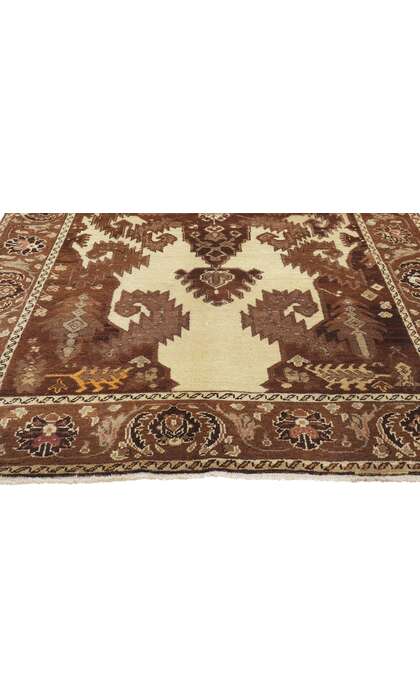 4 x 7 Vintage Turkish Oushak Rug 50335